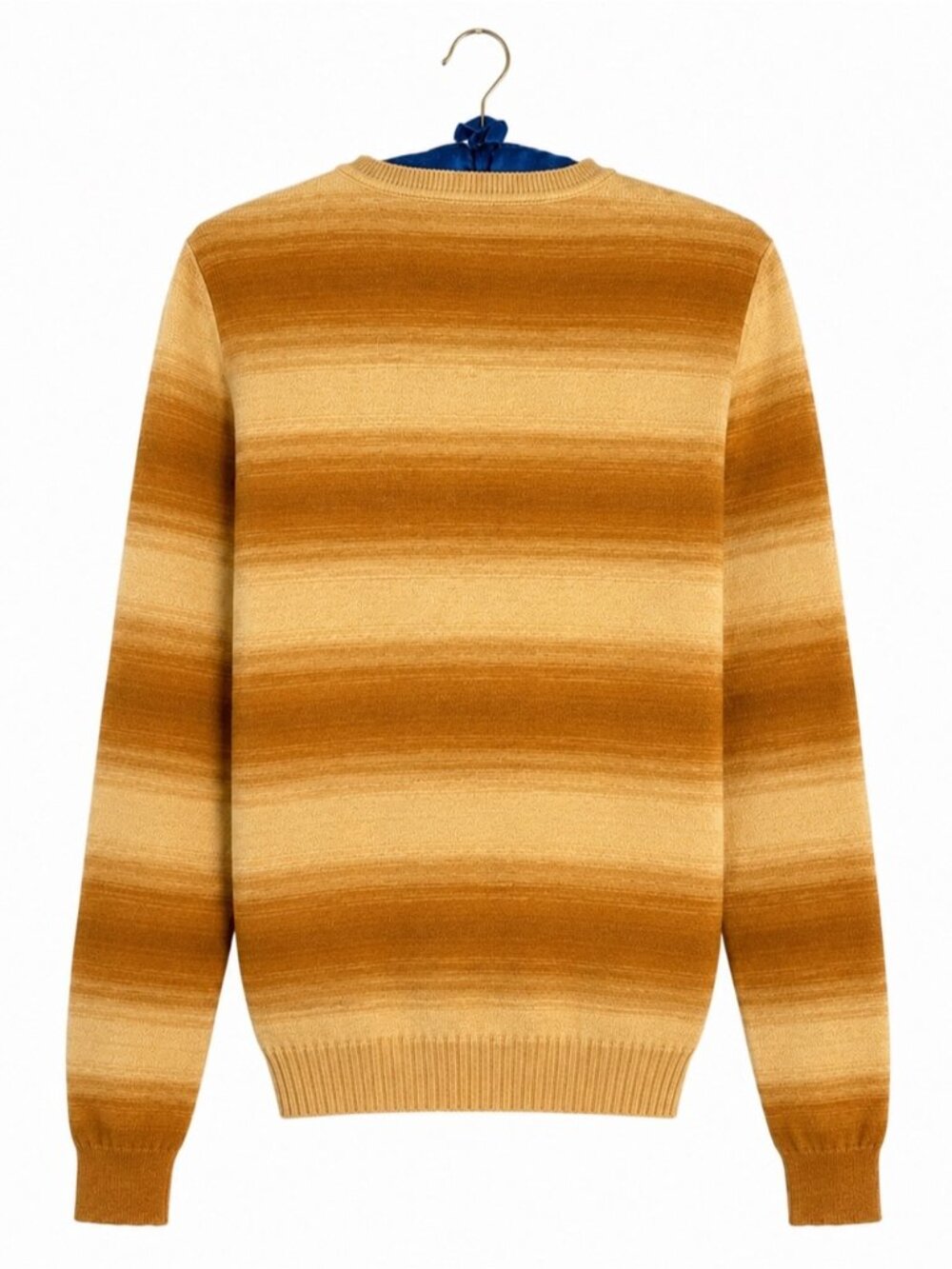 Gimaguas Jacaranda Beige Orange Yellow Striped loose knit Jumper Sweater crew S - Picture 7 of 10